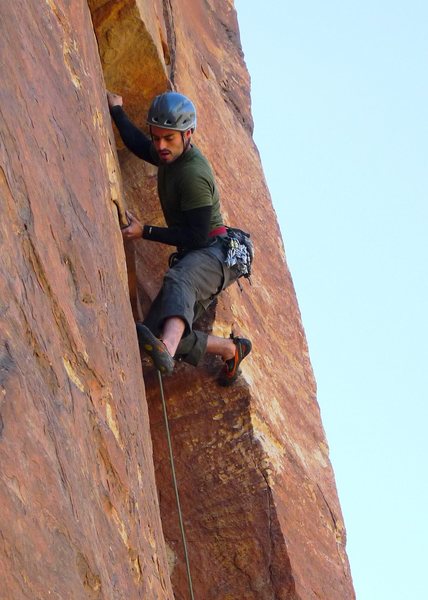 Dan Ressler on his redpoint of Matzoland.