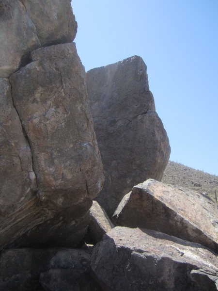 Northwest Arete, right side of photo