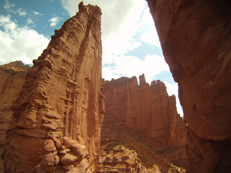Echo Tower. As seen from the ledge that connects to Cottontail Tower.