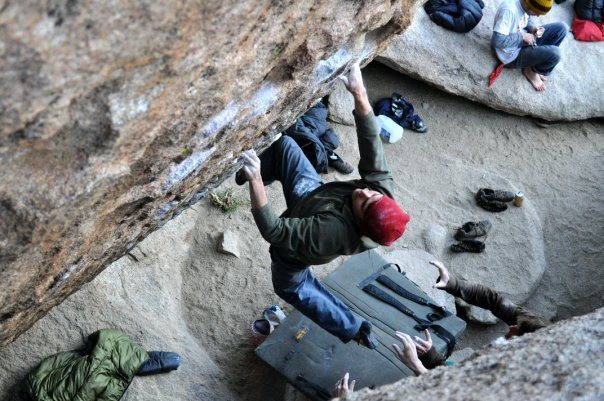 Max Krimmer on The Fall Guy (V9)<br>
Bishop<br>
<br>
Photo: Elizabeth Michaels