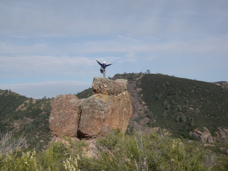 Condor pose on top of the Anvil after a grueling yet successfull ascent by Bertram.