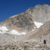 Bugaboo Spire, hiking up to the col.