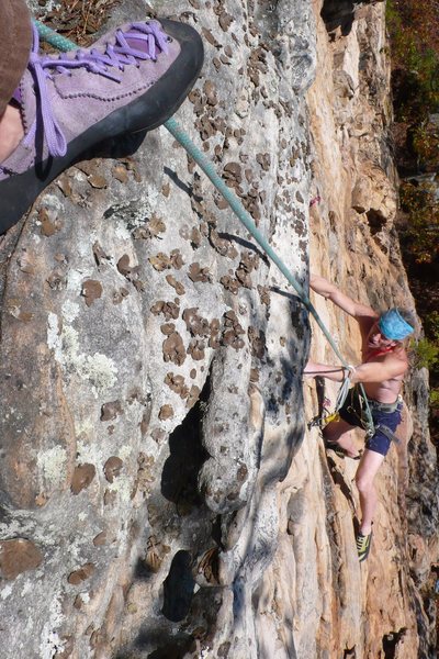 Last little steep part.