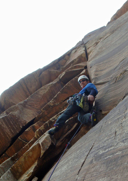Starting the interesting wide section of pitch 5
