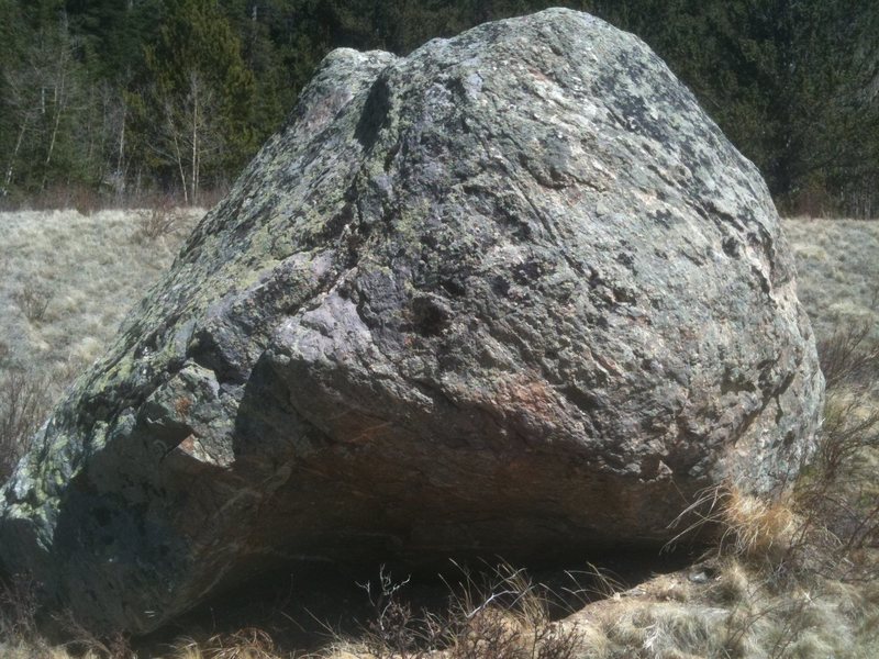 Climbing in The Escapist Boulder, Fairplay