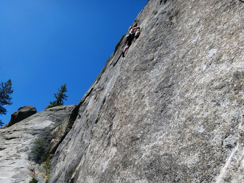 April climbing "Junior Jules Doinks a Digit".