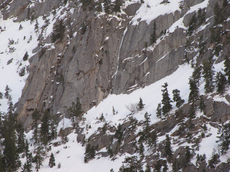 A late in the season photo with some of the ice hidden.