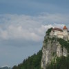 Castle in Bled, with Mount Trigalov in the distance.