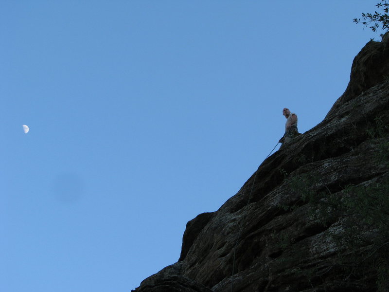 Aaron on top of Transverse to Heaven.