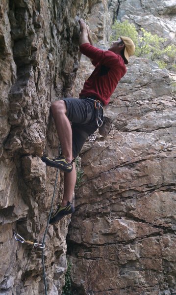 Midway up