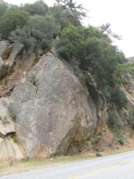 Glory Days climbs the steep face past the two huecos