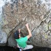 Moving through the slippery holds on Ruby Slippers, V0+