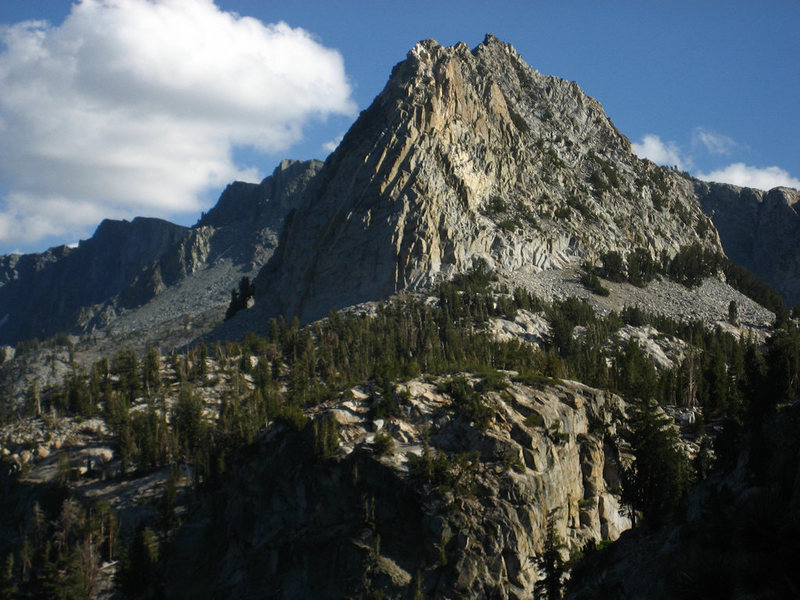 the crag from the approach trail