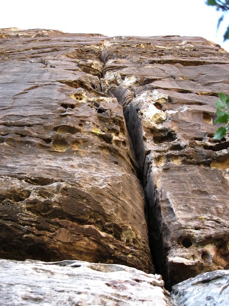 Looking up at the start.
