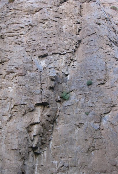 Right for Life heads up the corner crack then busts up the face to the left.