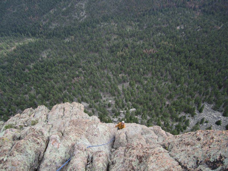 Tony Maul and I at Lumpy Ridge. June 11th 2011. Mainliner 5.9. Photos by Tony