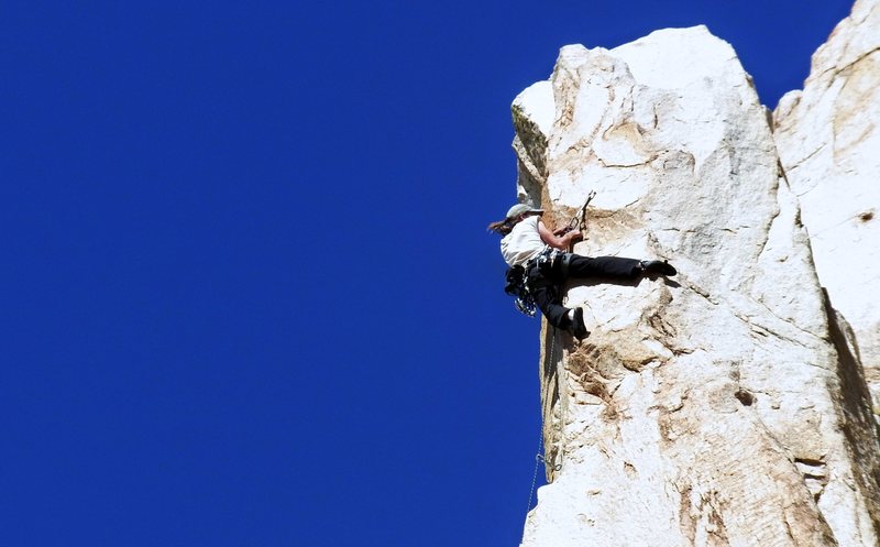 The upper arete