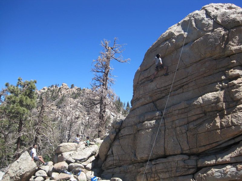 Scott at the crux.
