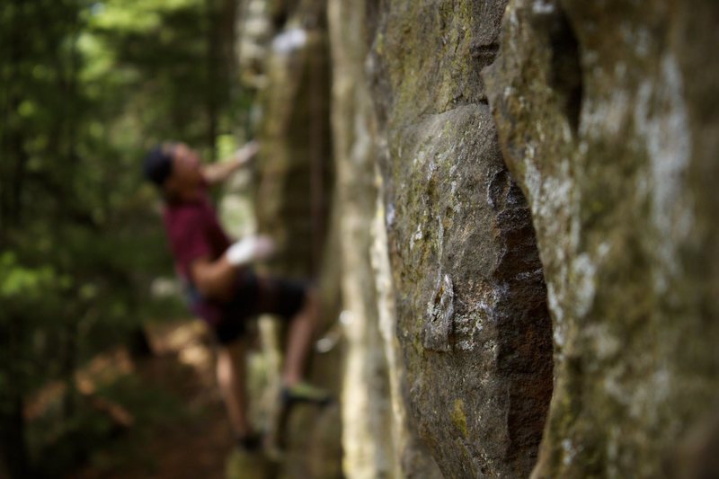 Necedah stone. Andy on Early Times.
