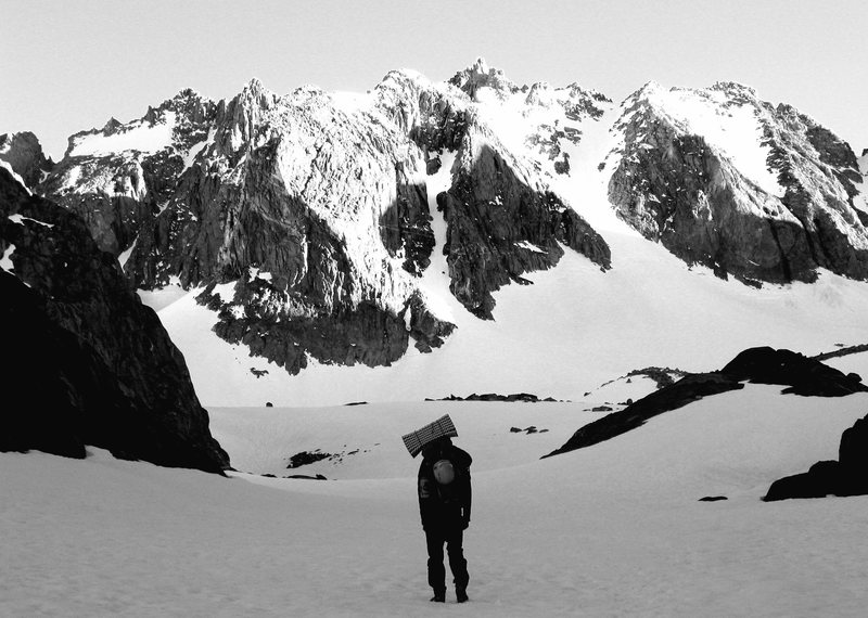Above Sam Mack meadow, approaching T-Bolt and the Palisade Glacier, June 2011