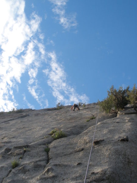 Steve toproping the Dutchman.