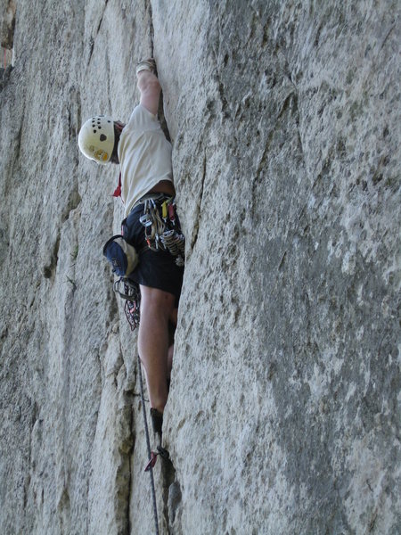 Pollux below the crux.