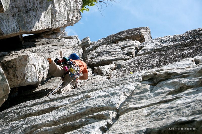 Mike leading the blocky last pitch of Le Gourmet