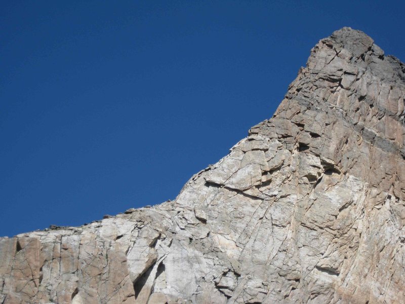 View of the first buttress of the climb.