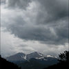 Storm clouds over Longs and Meeker.<br>
Photo by Blitzo.