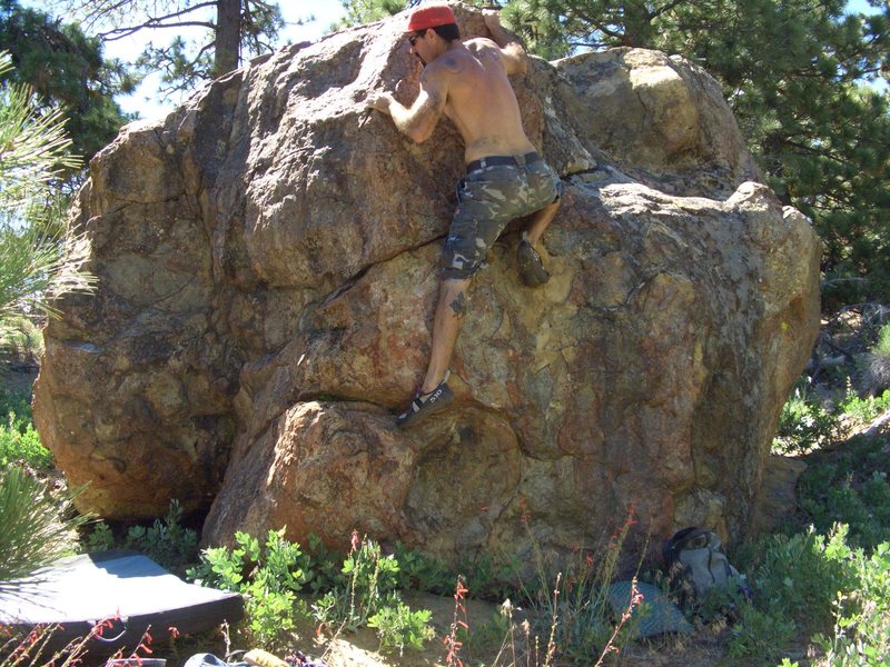 Davi Rivas on Pinch-a-Loaf, Enlightenment Ridge, Pine Mountain.