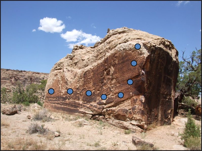 Baba Ghanoush traverses Pole Rock's south face and tops out at the southeast corner.
