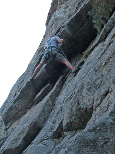 The roof/crux.