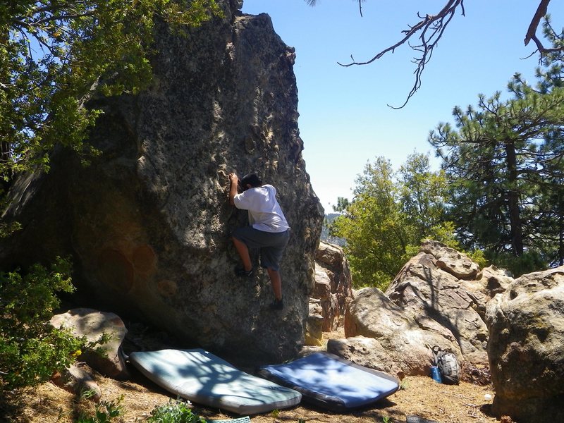 Carlo Rivas on Gooze Bumps, Enlightenment Ridge, Pine Mountain.