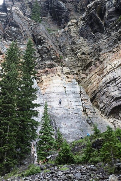 Climber on Imaginary Grace, 5.8