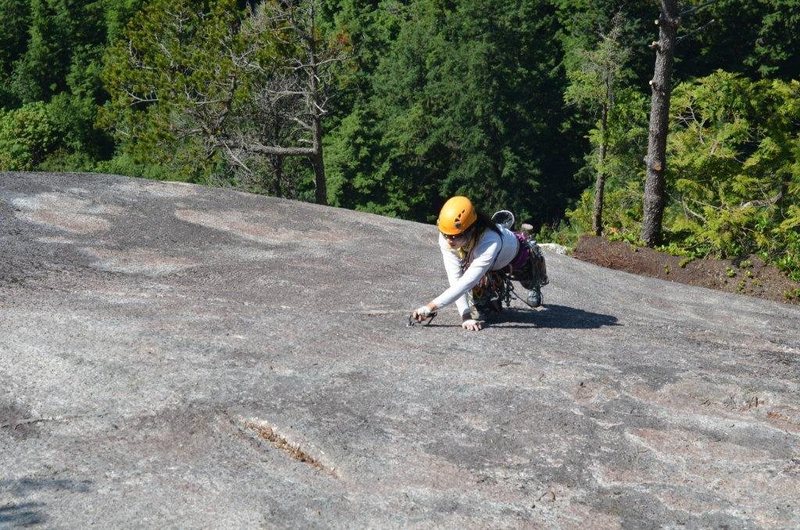 Winnie running up the final pitch on Skywalker