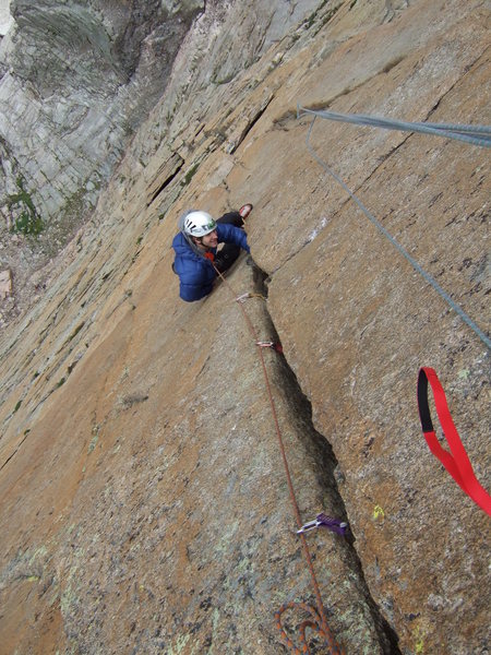 One of the 5.10 pitches, yeehaw!