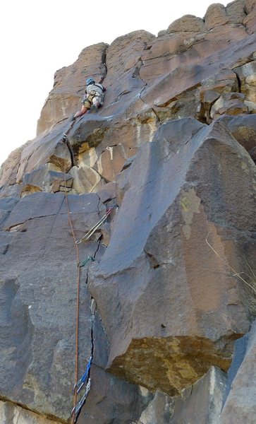 Same start for Dog Soldiers hand crack at left, and Sand Creek finger crack on right