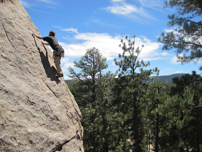 Christian climbing Wildrose.