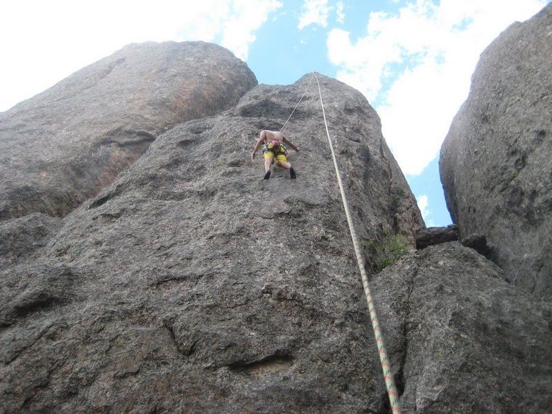 "G" after setting up a TR on the staircase....
