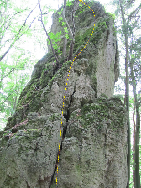 The old way up.