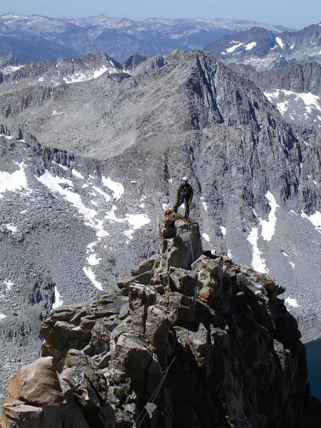 Top of the first tower on McKenzie's Arete