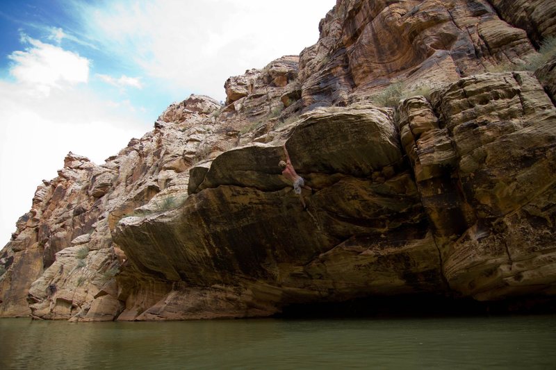 Sticking the crux.
