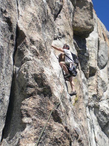 My first trad lead on the eve of my 53rd birthday.