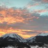 Buffalo Mountain at sunset.