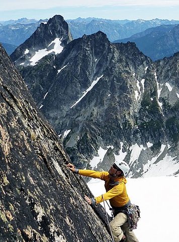 Starting up the 2nd pitch on fairly good