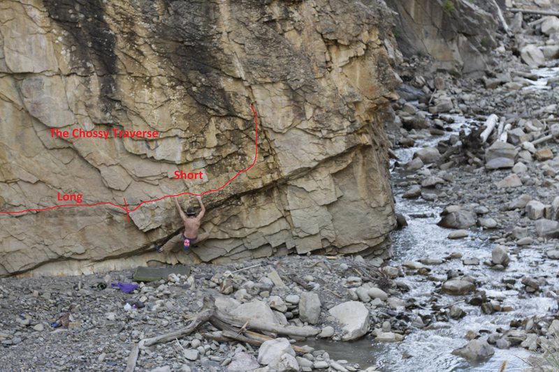 The long version (V4) project of The Chossy Traverse, and the short version (V1).