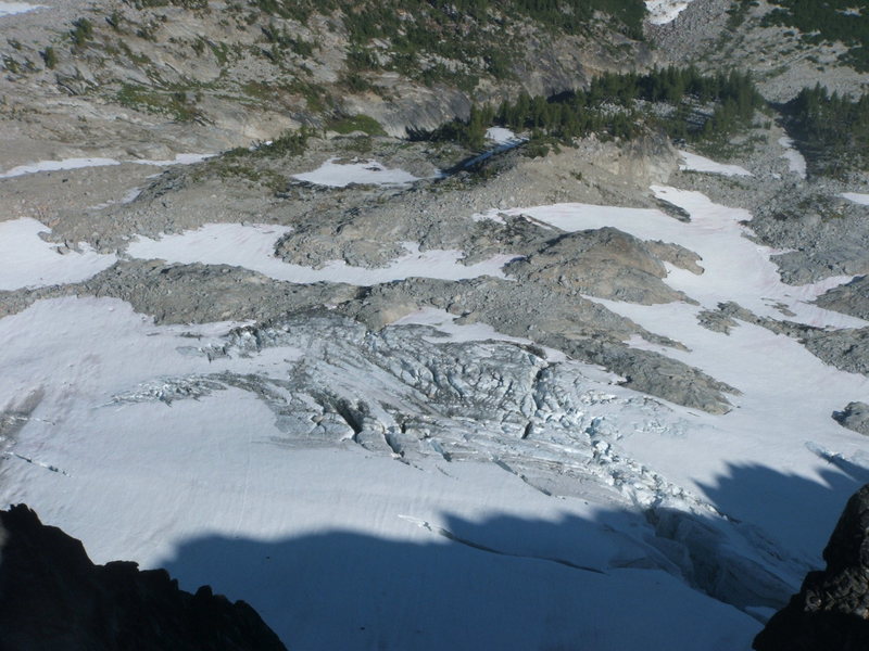 N. side glaciers viewed from the summit of Mt. Stuart