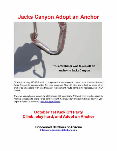 Jacks Adopt an Anchor flyer