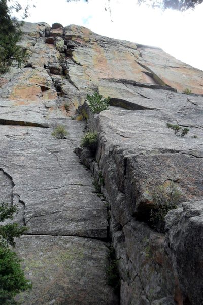 Looking up Chickenhead (5.8).