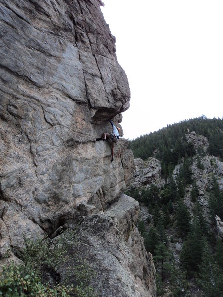 Dave exploring a bit of schist.